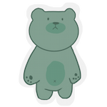 Bear sticker